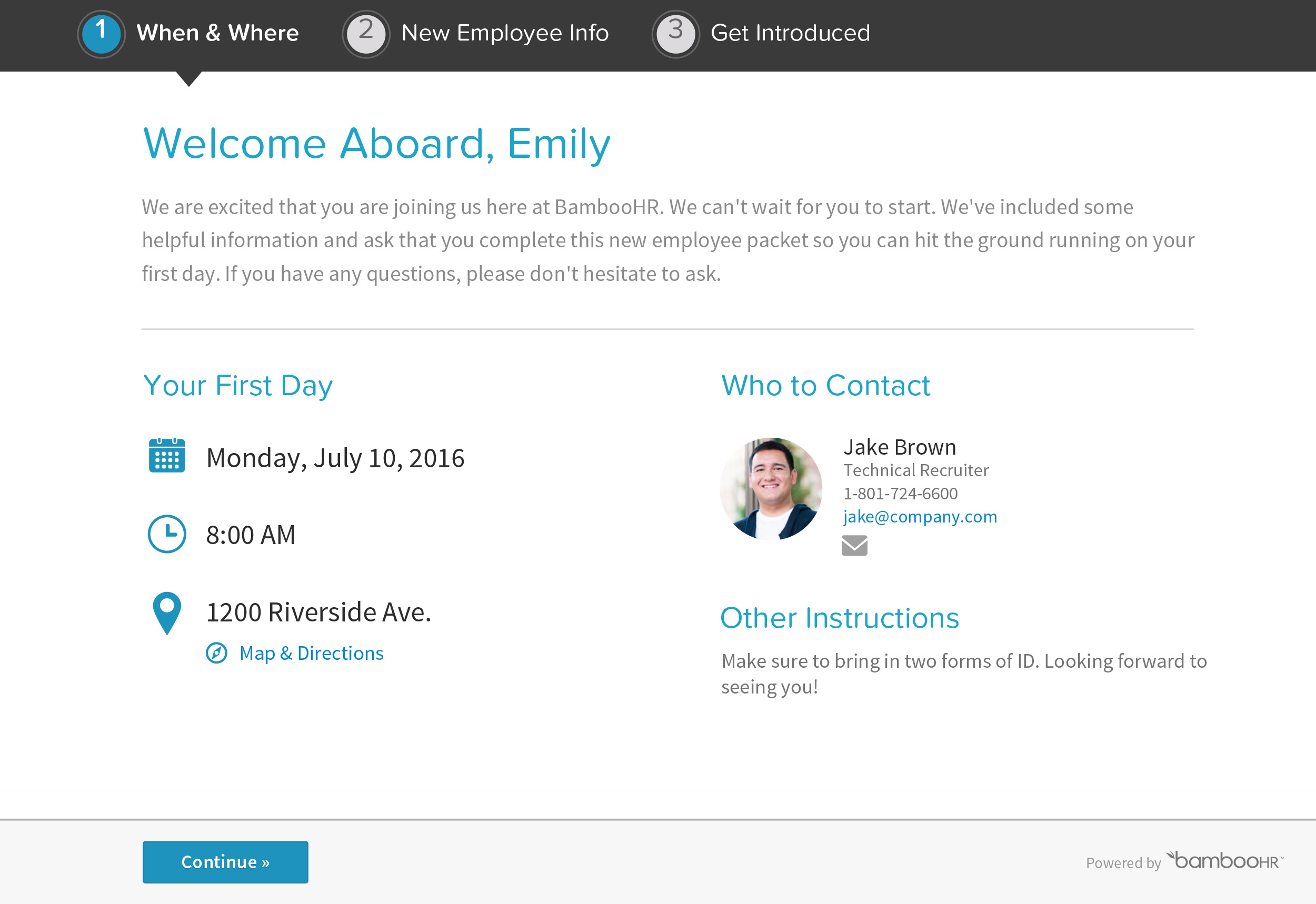 BambooHR helps automate onboarding