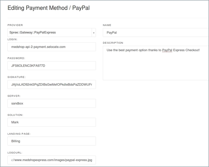 Edit PayPal Express  in Spree