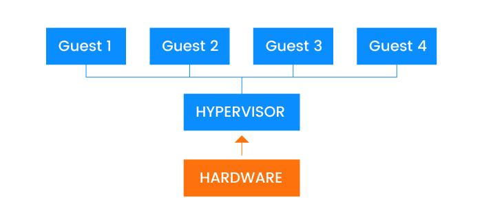 Hypervisor and multiple virtual machines