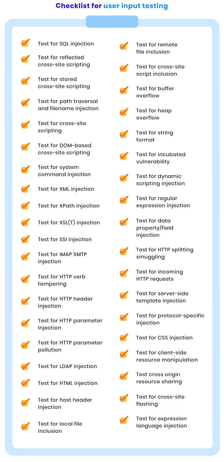 how to check user input