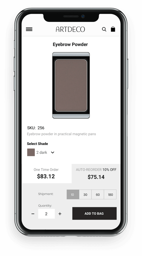 ArtDeco auto-reorder feature