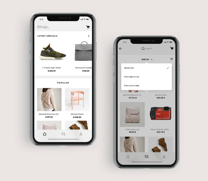 ShopApp product collections