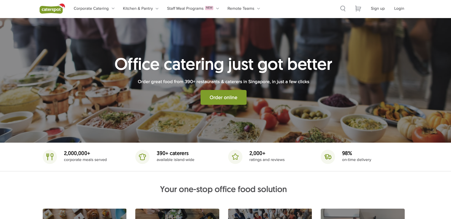 CaterSpot website