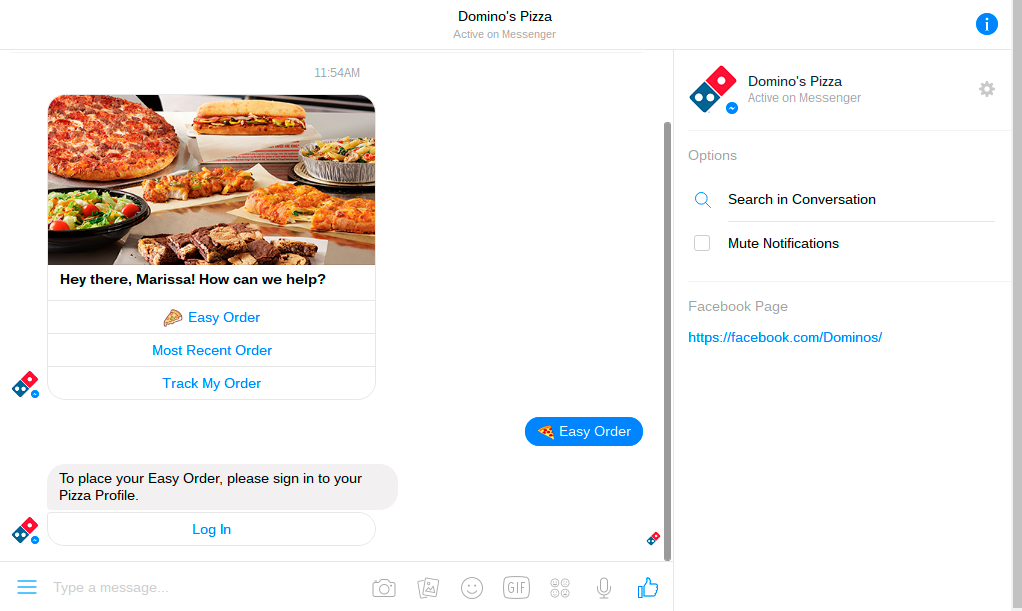 Domino's Chatbot