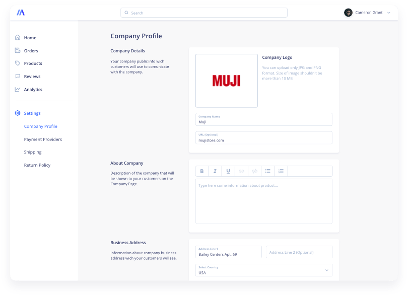 Store configurations