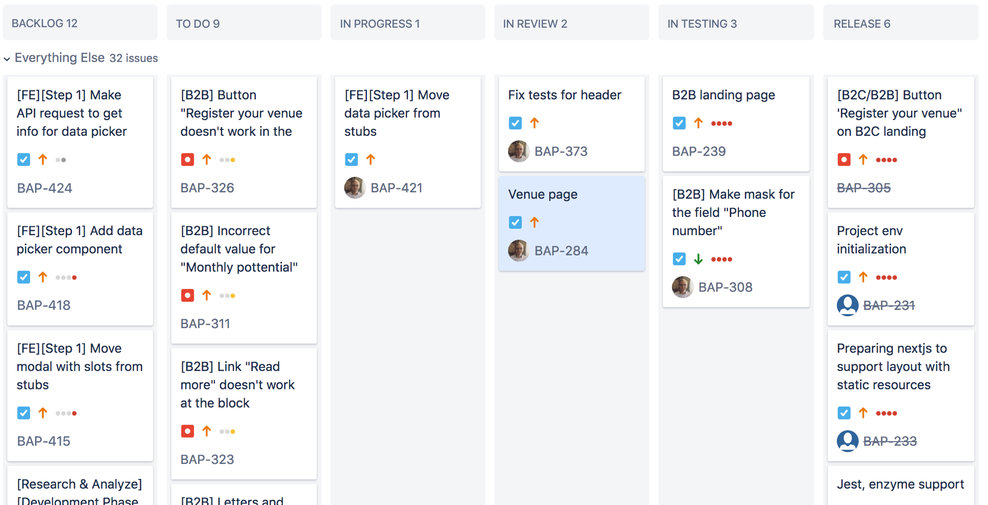 Jira Board For Task Management