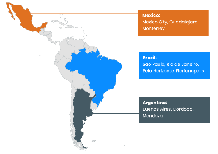 top outsourcing countries in Latin America