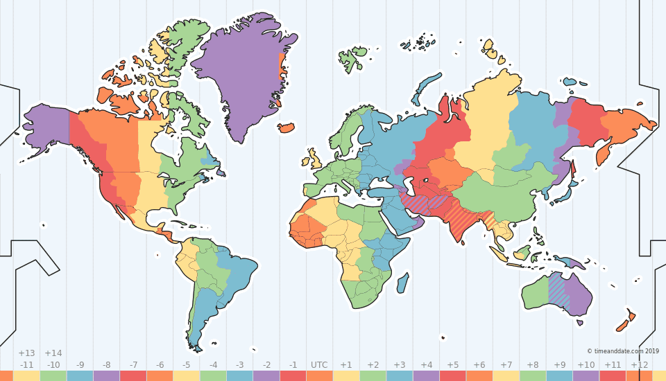 Global time zones