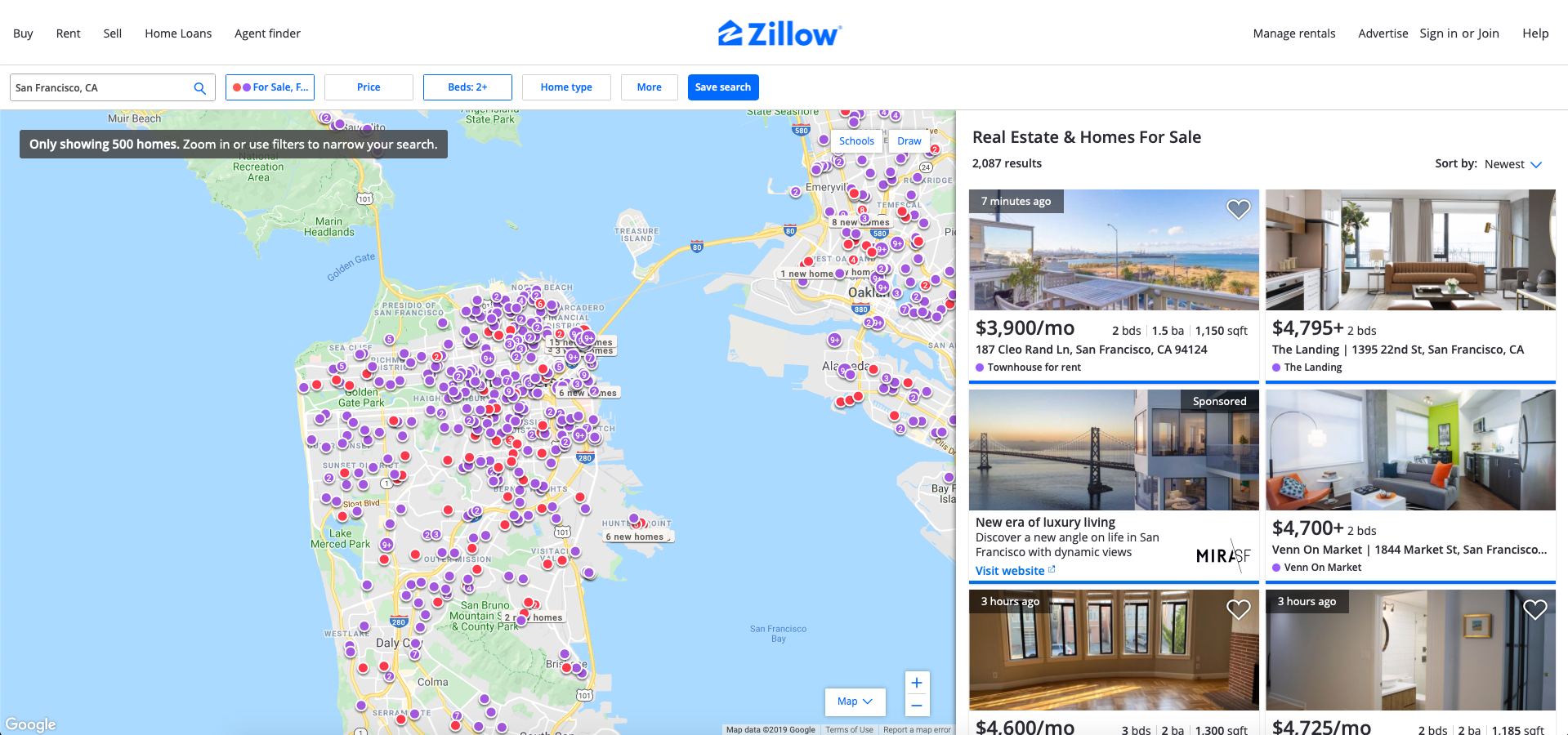 how to build a website like Zillow