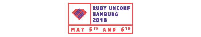 The Logo of Ruby Unconf Hamburg 2018