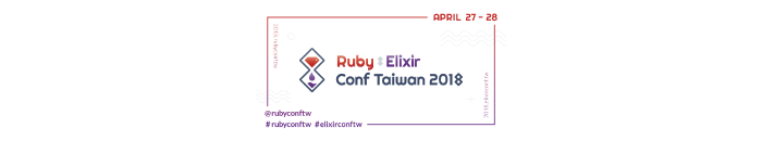 The Logo of Ruby X Elixir Conf Taiwan 2018