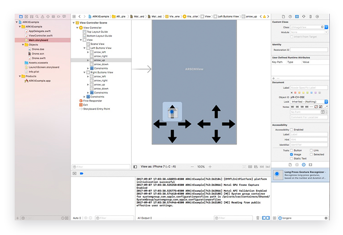 Setting Up Controls in ARKit App